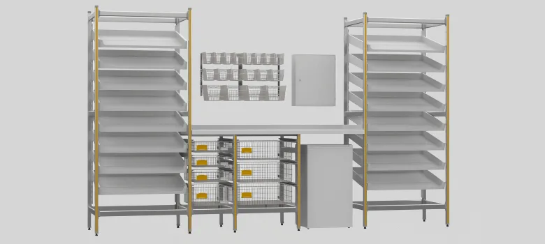 Modular Pharmacy Shelving Storage Solutions – custom retail display image 3