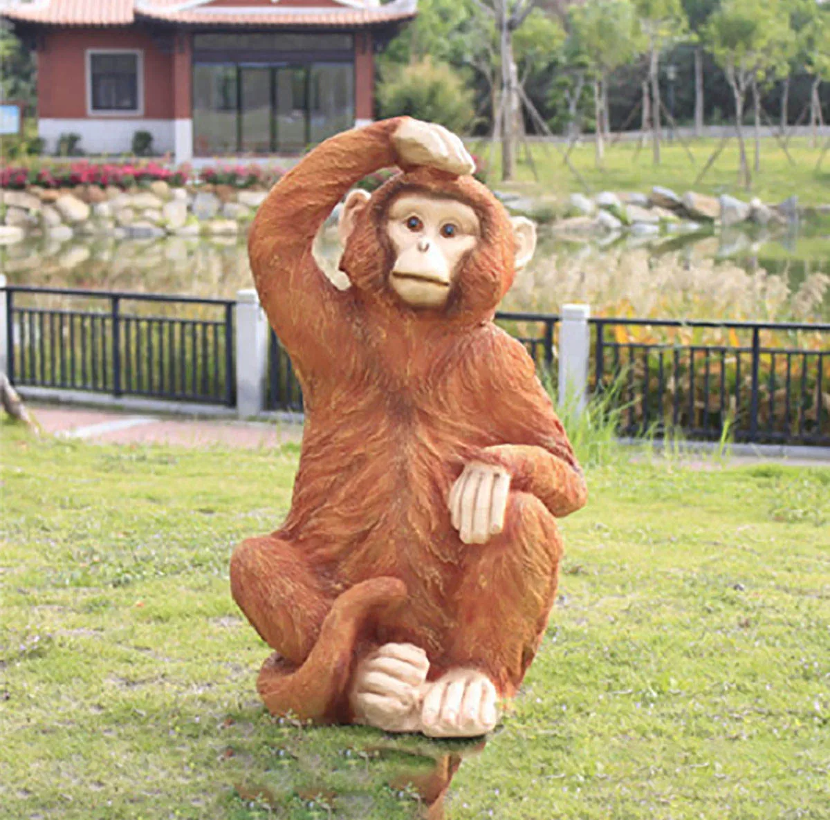 Monkeys, Gorillas Apes Statues For Sale | Life Size – custom retail display image 4