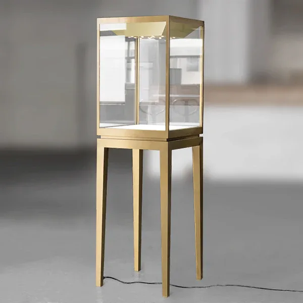 Stainless Steel Jewelry Showcases, Vitrine Cabinets For Sale – custom retail display image 26