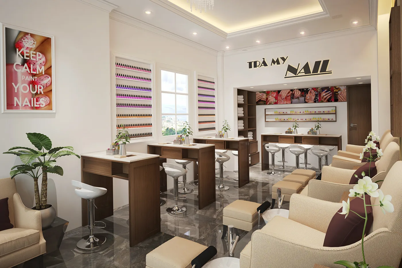 Nail Salon Design | Nail Salon Furniture, Decoration Displays – custom retail display image 32