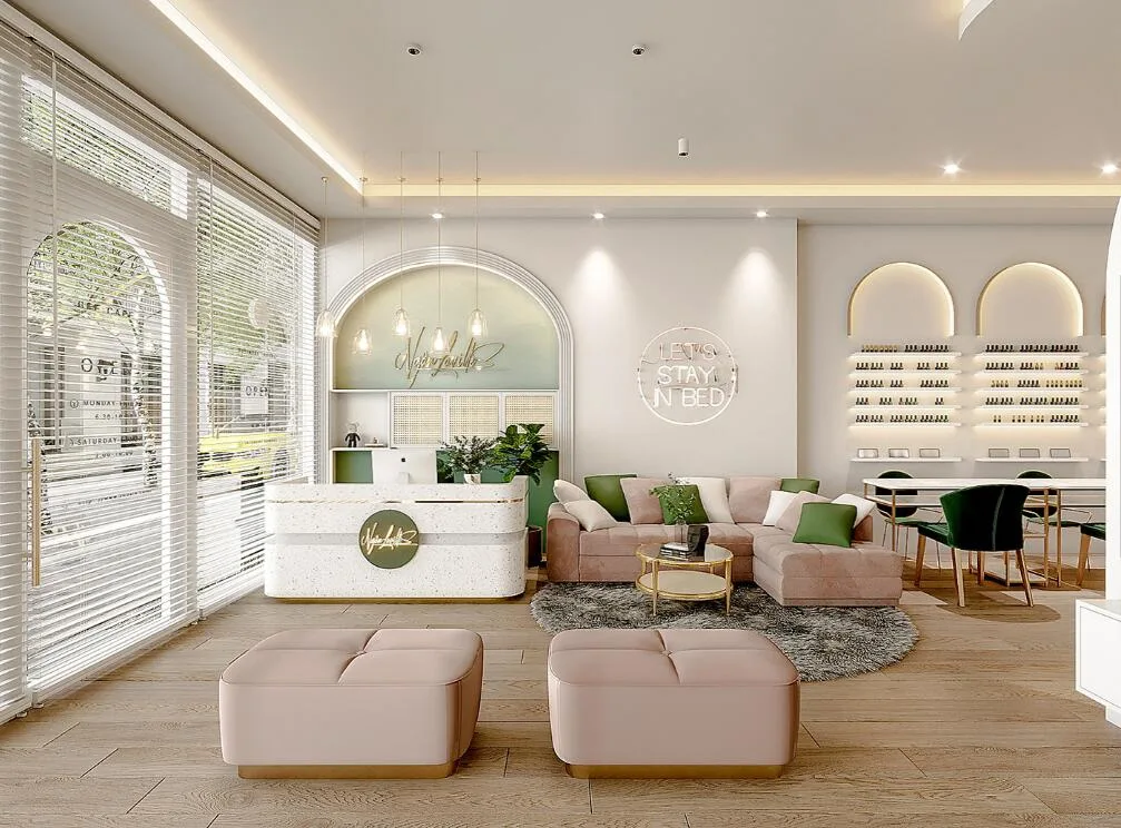 Nail Salon Design | Nail Salon Furniture, Decoration Displays – Design Ideas Luxury Manicure Shop Design Customized Salon Sho