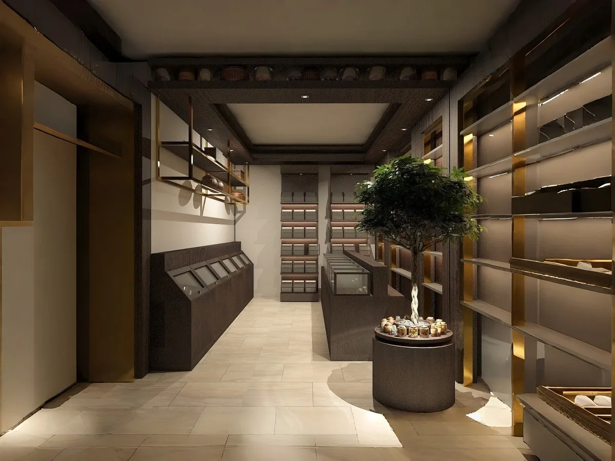 Small Wooden Nuts Shop Design Ideas Custom Display Fixture for Dry Fruit Shop
