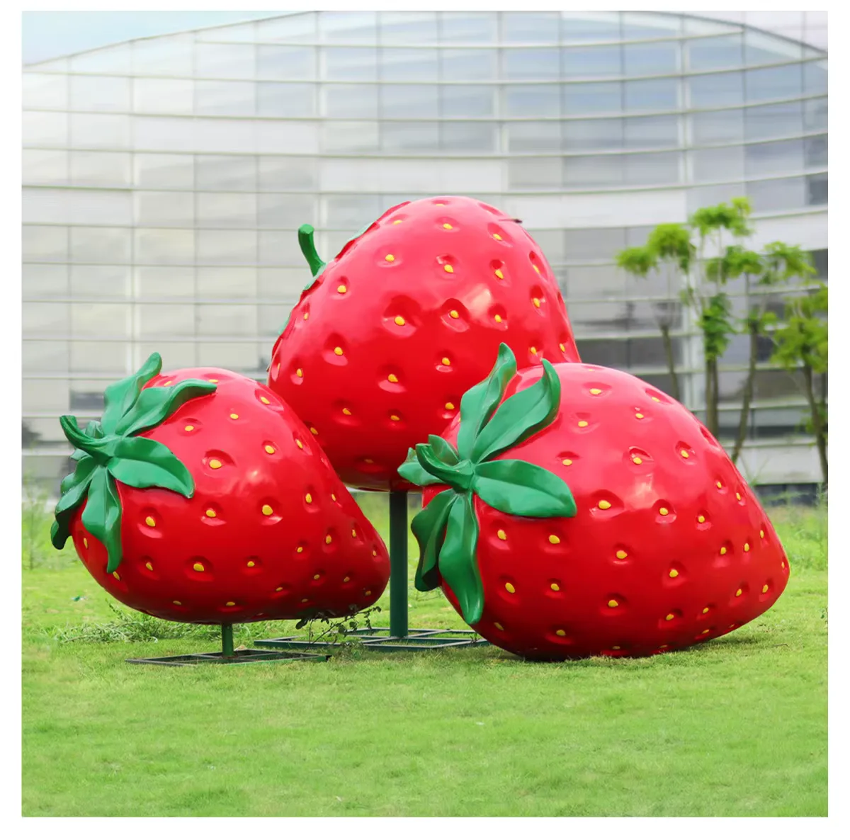 Giant Strawberry Statues Sculptures For Sale | Fiberglass – custom retail display image 31