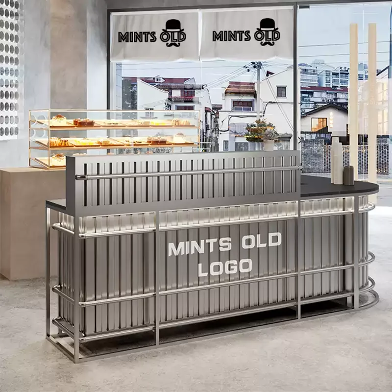 Industrial Antique Reception Desks For Sale – custom retail display image 9