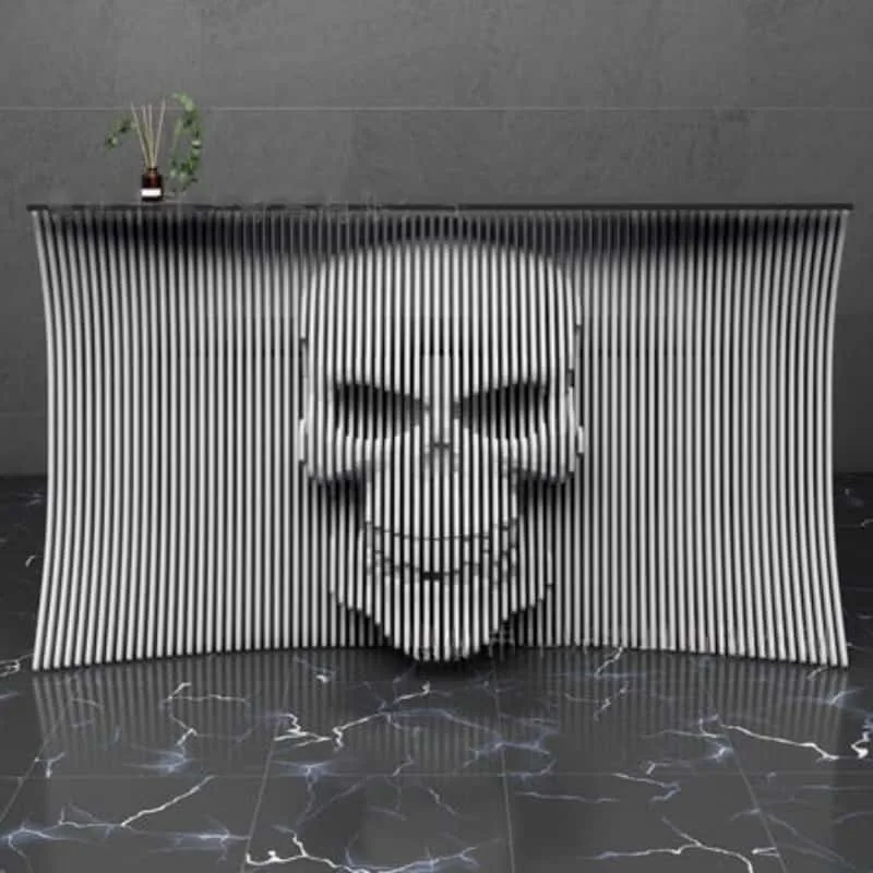 Parametric Reception Desk Wave Counter For Sale – custom retail display image 25
