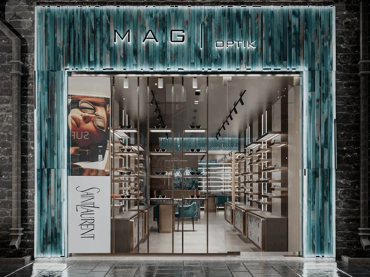 Sunglasses Shop Design, Displays Decoration – Optical Shop Decoration Solution Customized Luxury Display Furniture image 4