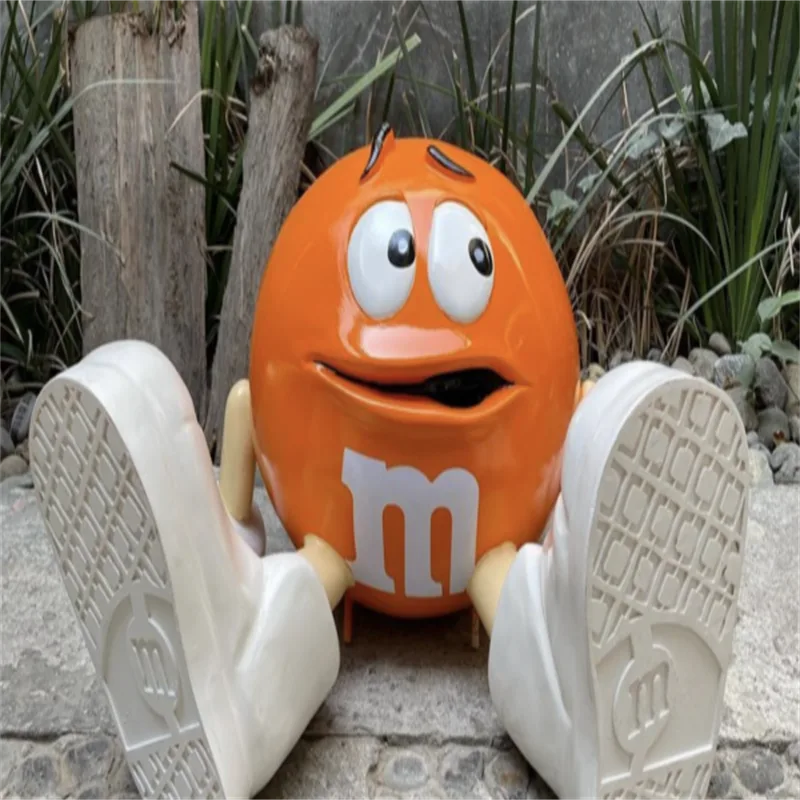 Giant M M Statue For Sale | Orange, Red, Yellow, Blue, Green – custom retail display image 18