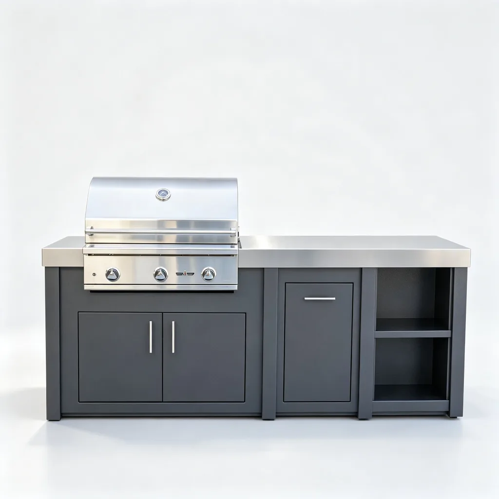 Outdoor Kitchen Cabinet For Sale | Stainless Steel Stone – custom retail display image 34