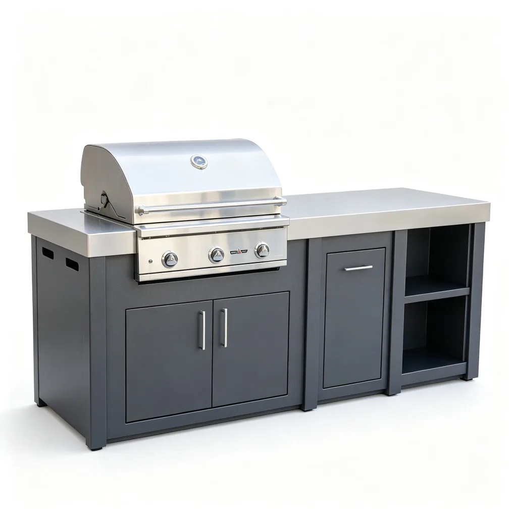 Outdoor Kitchen Cabinet For Sale | Stainless Steel Stone – custom retail display image 33