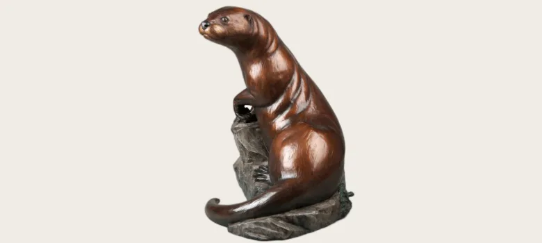 Otter Statues Sculptures For Sale | Bronze FRP – custom retail display image 4