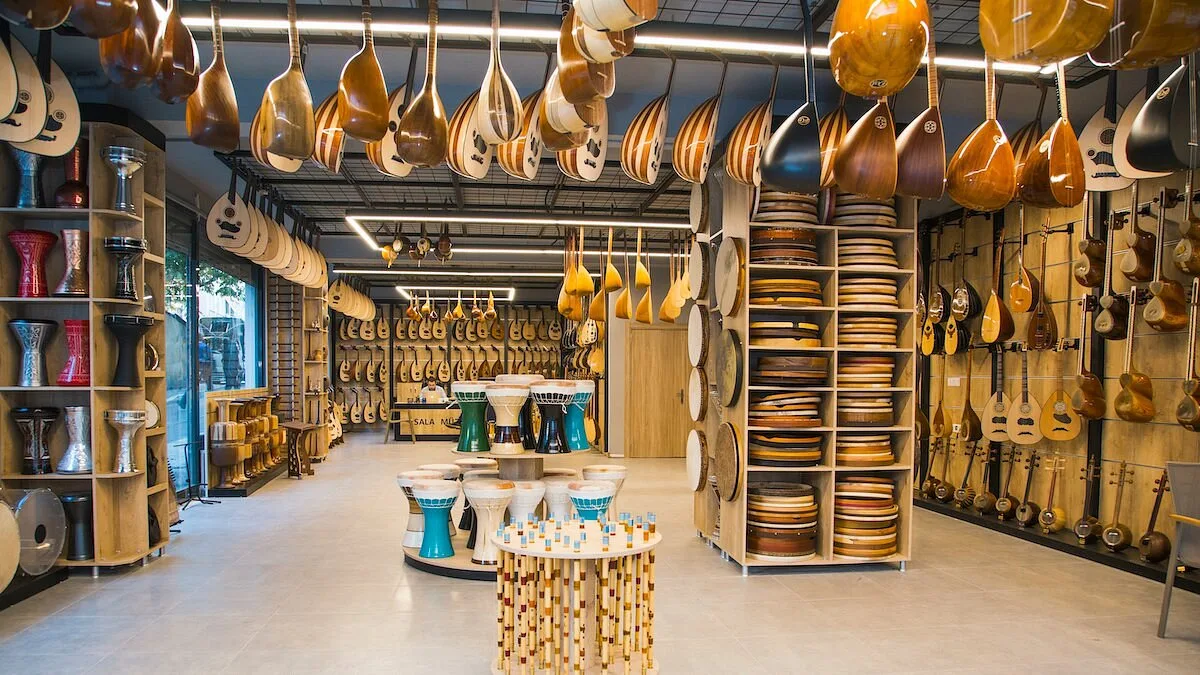 Turkish and Persian Instruments Store Deisgn With Display Furniture & Retail Fixtures