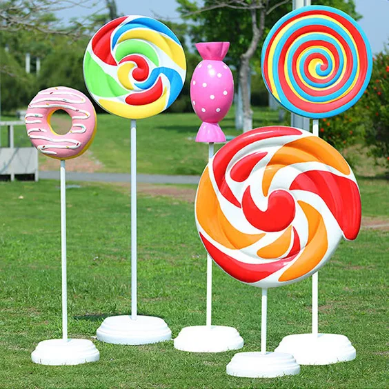 Outdoor-Cartoon-Resin-Candyland-Decoration-for-Candy-Shop-Props Candy Displays | Store Fixtures Candy Props – custom retail display image 23