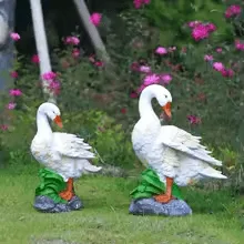 Outdoor Duck Statues Goose Sculptures for Garden – custom retail display image 3
