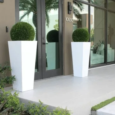 Outdoor Fiberglass Vase Planters | Tall Large – custom retail display image 87