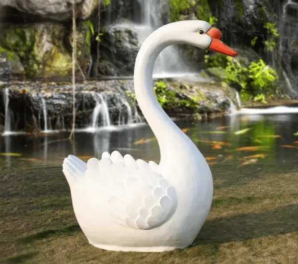 Outdoor Swan Statues Sculptures For Sale – custom retail display image 16