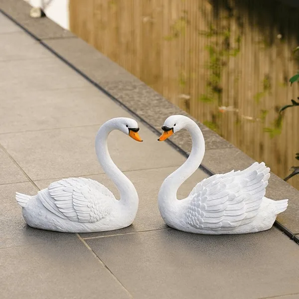Outdoor Swan Statues Sculptures For Sale – custom retail display image 14