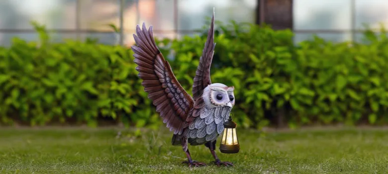 Large Outdoor Owl Statues Sculptures For Garden – custom retail display image 2
