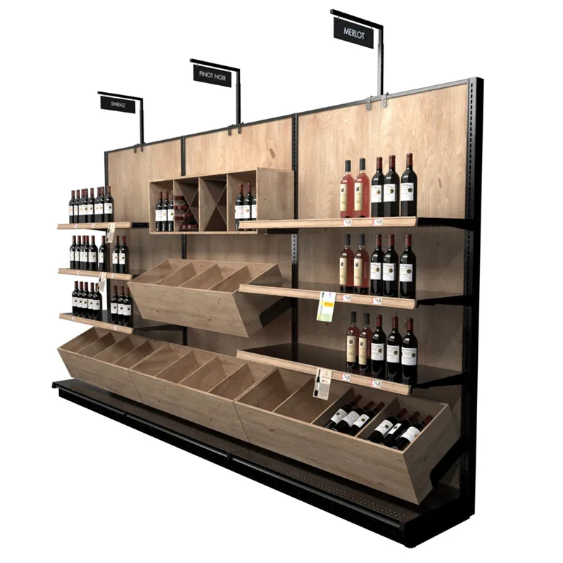 Wood Display Racks Shelves For Retail Stores – custom retail display image 35