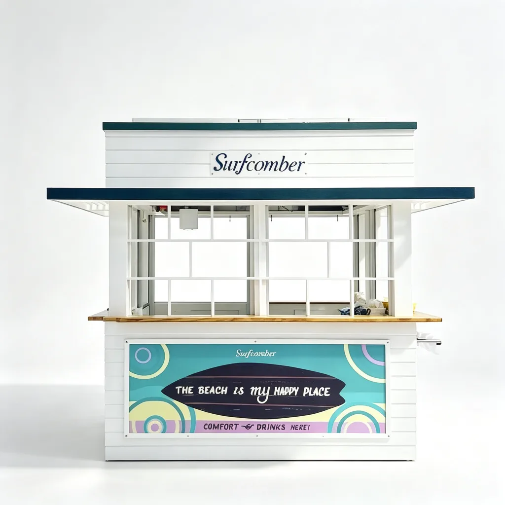 Outdoor Beach Kiosk – custom retail display image 18