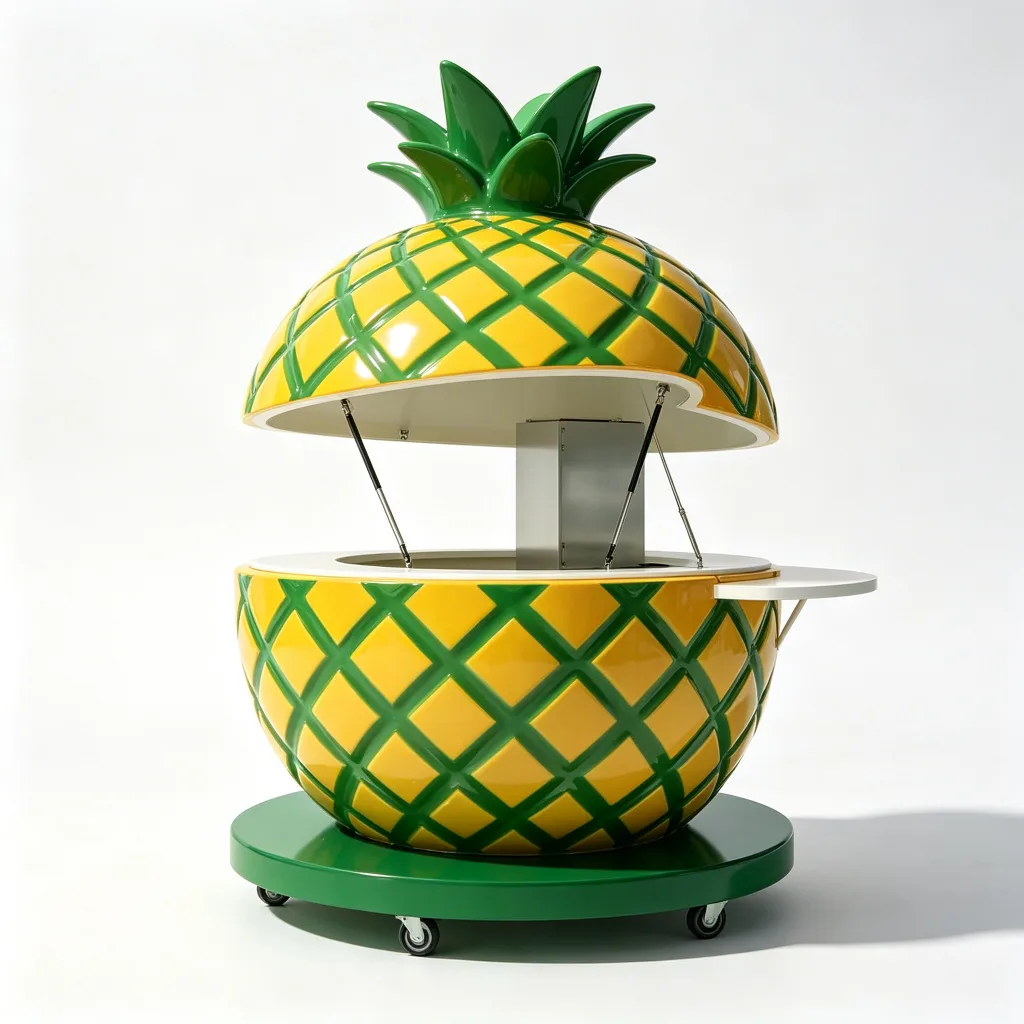 Outdoor Beach Kiosk – custom retail display image 1
