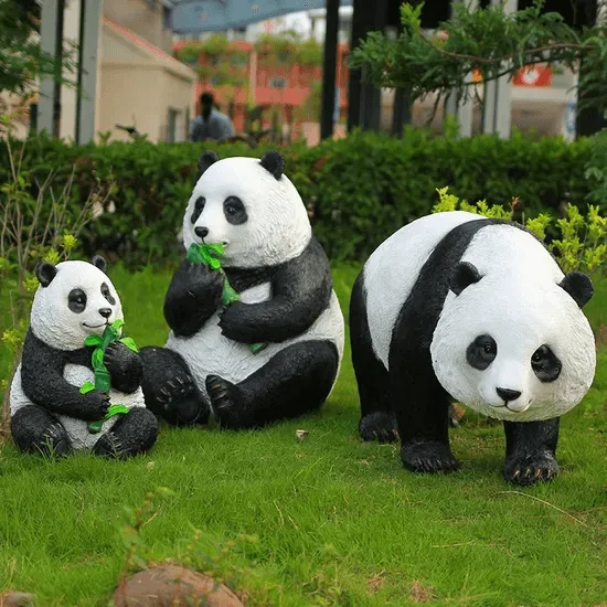 Panda Statues, Sculptures Figurines For Sale – custom retail display image 1