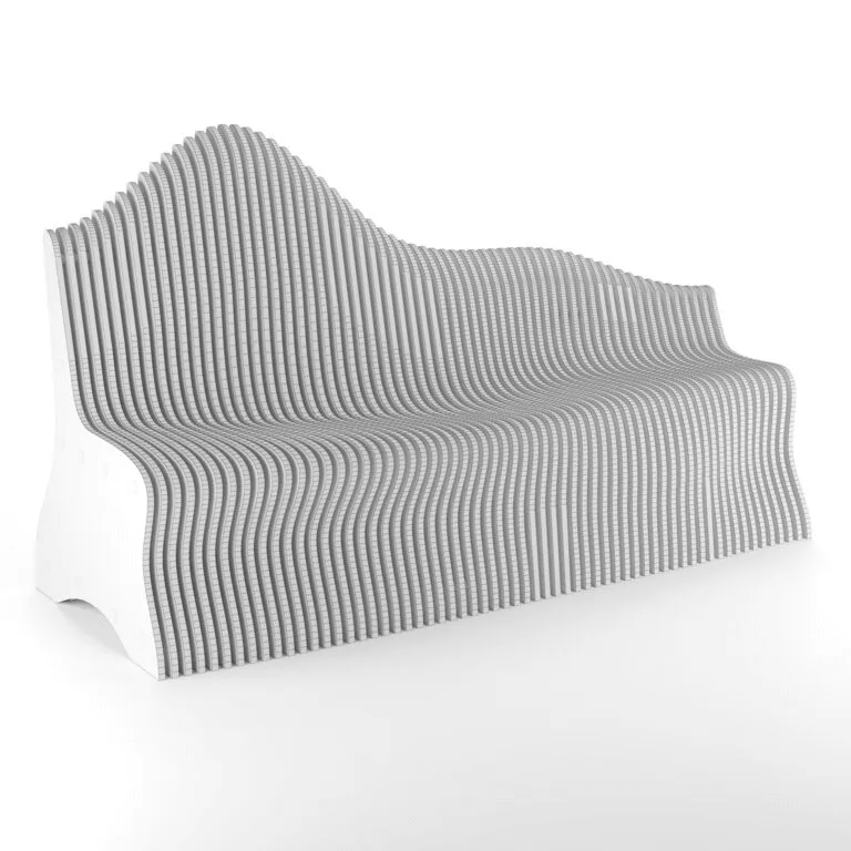 Parametric Bench, Chair Furniture | Indoor Outdoor – custom retail display image 1