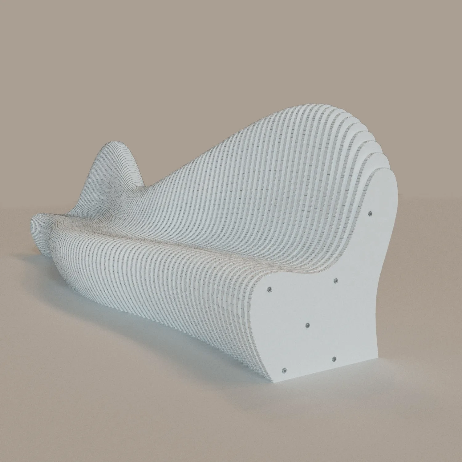 Parametric Bench, Chair Furniture | Indoor Outdoor – custom retail display image 2