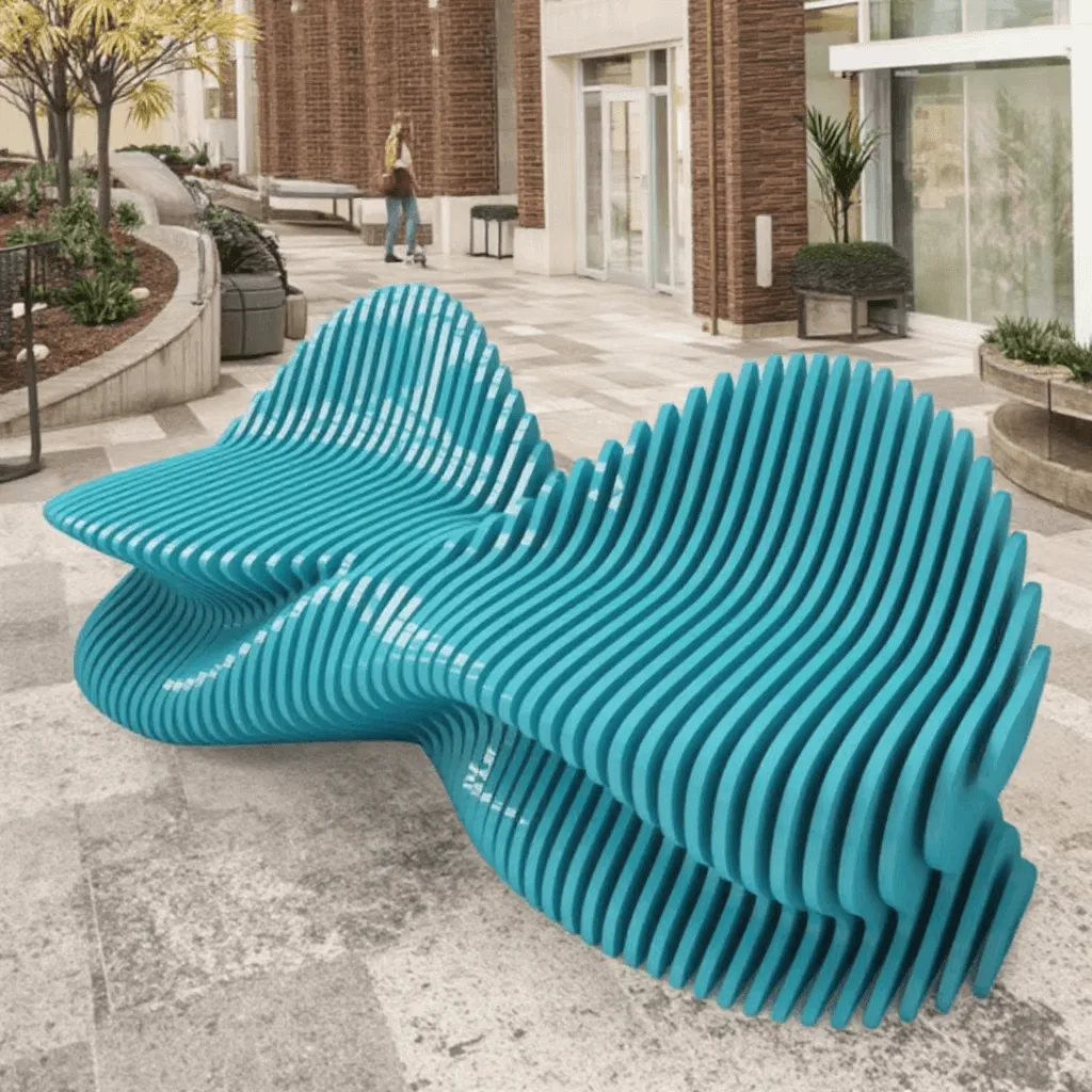 Parametric Bench, Chair Furniture | Indoor Outdoor – custom retail display image 5