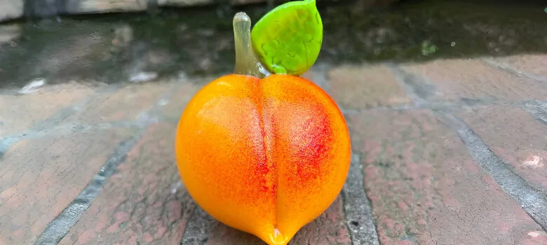 Giant Peach Statues Sculptures For Sale – custom retail display image 20
