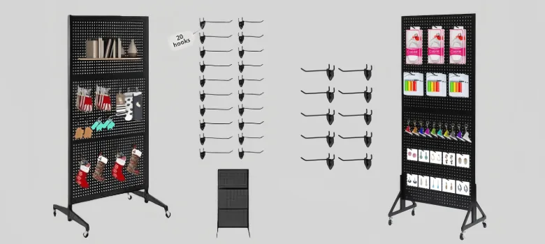 Pegboards Display | Standing Rotating Floor Displays – custom retail display image 15