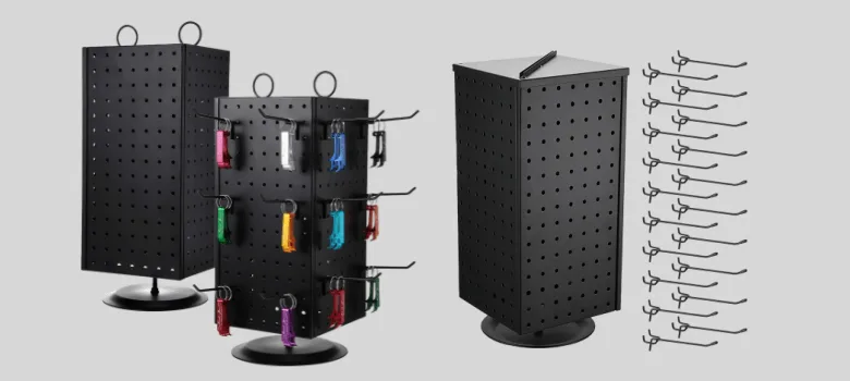 Pegboards Display | Standing Rotating Floor Displays – custom retail display image 14