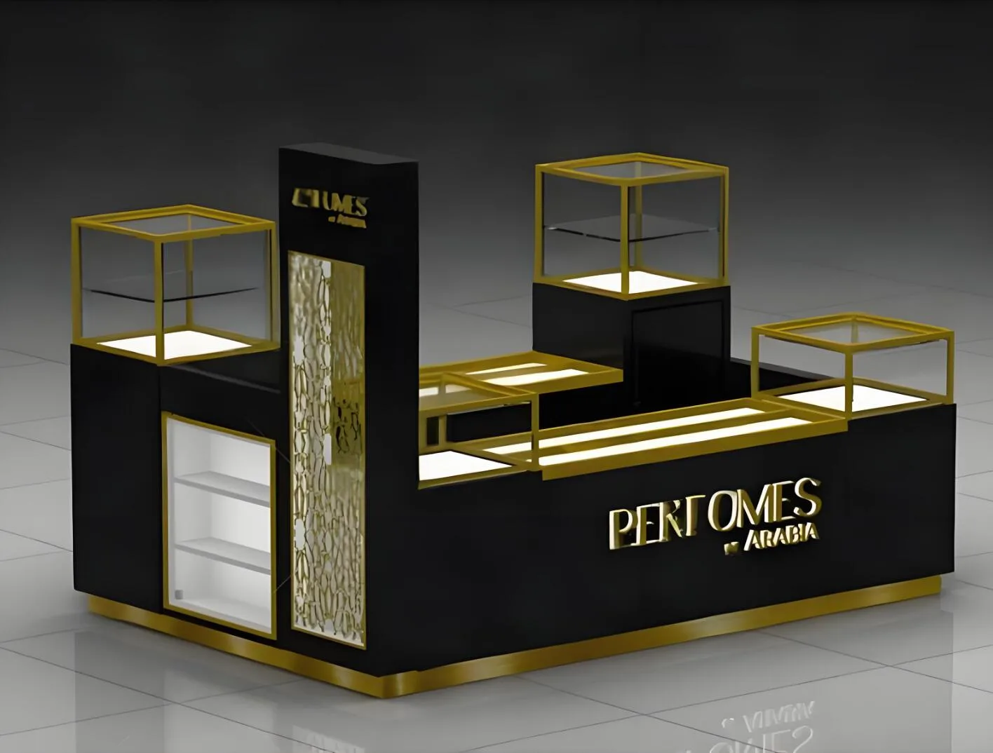 Perfume Kiosk For Sale | Modern Design – custom retail display image 2