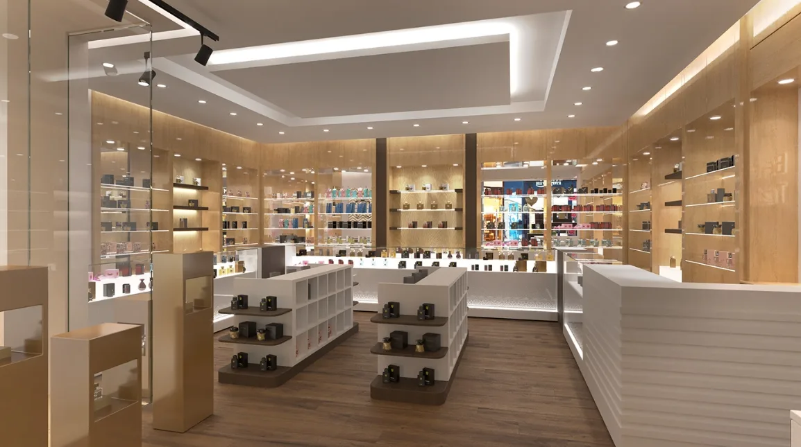 Boutique Design, Retail Displays Store Fixtures – Luxury shop design international clothing shop with glass wall cabinet imag