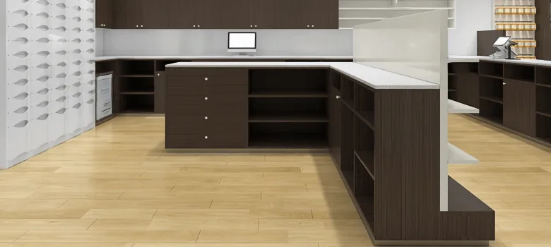 Pharmacy Counters | Medical Store Checkout Counter For Sale – custom retail display image 2
