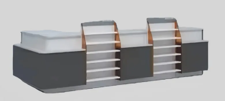Pharmacy Counters | Medical Store Checkout Counter For Sale – custom retail display image 3