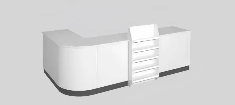 Pharmacy Counters | Medical Store Checkout Counter For Sale – custom retail display image 4