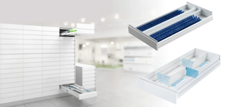 Pharmacy Drawers, Undercounter Pharmacy Cabinets – custom retail display image 2