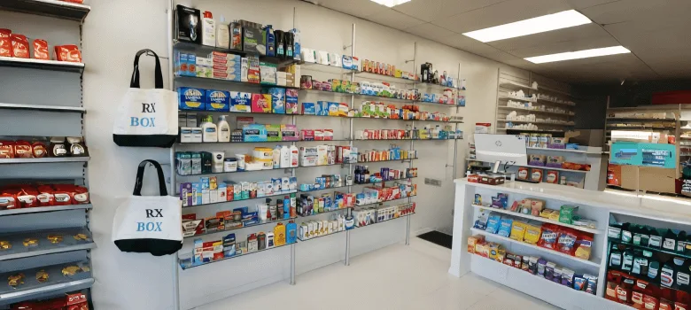 Pharmacy Shelving, Rx Store Fixtures Racks – custom retail display image 4