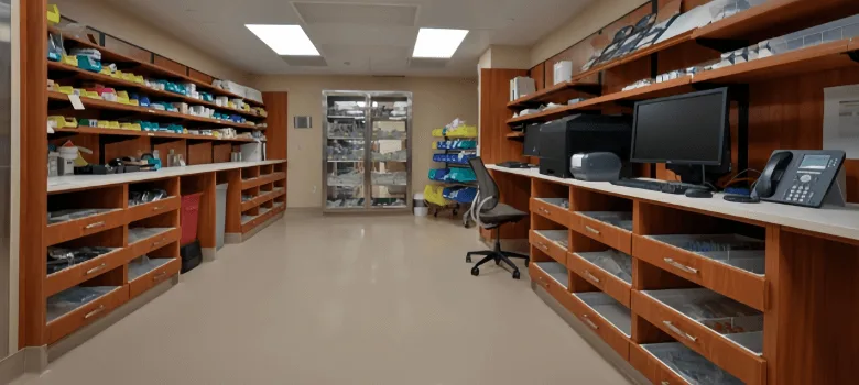 Pharmacy Workstations Furniture | Pharmacy Casework – custom retail display image 2