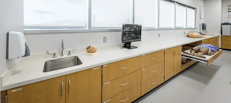 Pharmacy Workstations Furniture | Pharmacy Casework – custom retail display image 4