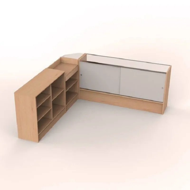 Wooden Display Counter | Glass Counter Cases For Shop – custom retail display image 57