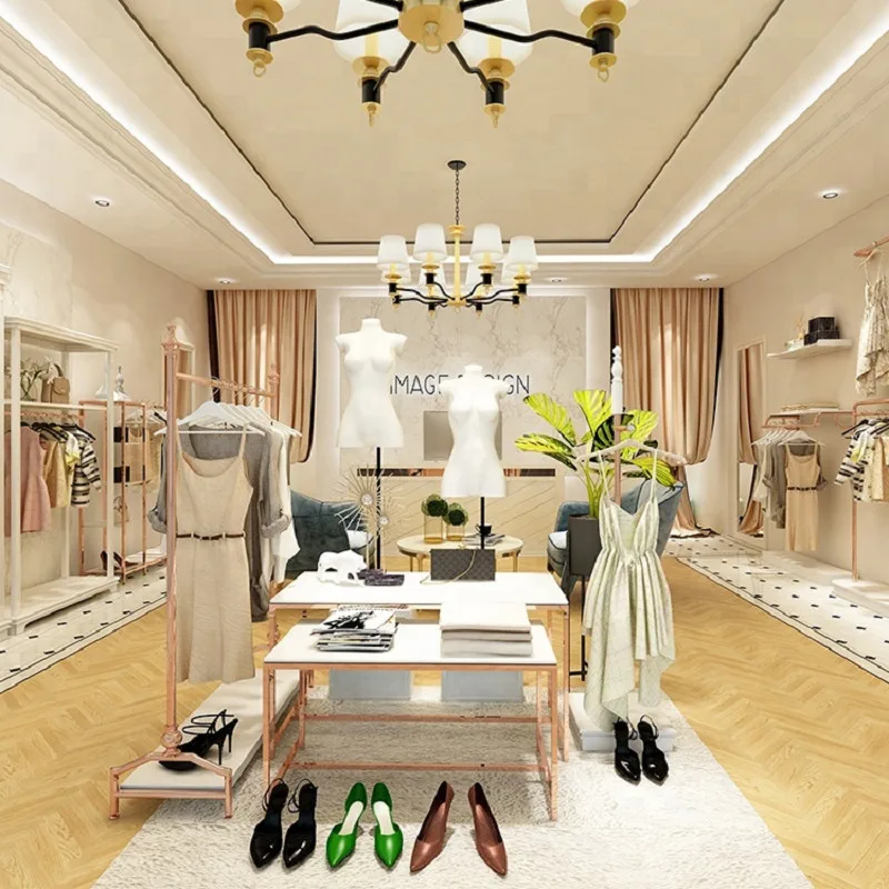 Boutique Design, Retail Displays Store Fixtures – Luxury shop design international clothing shop with glass wall cabinet imag
