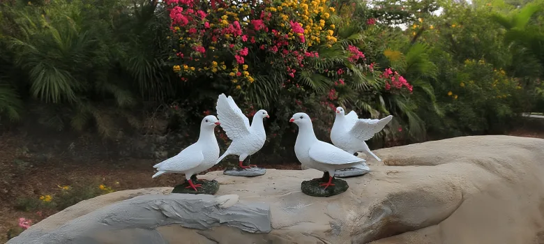 Large Pigeon Dove Sculptures For Outdoor – custom retail display image 11