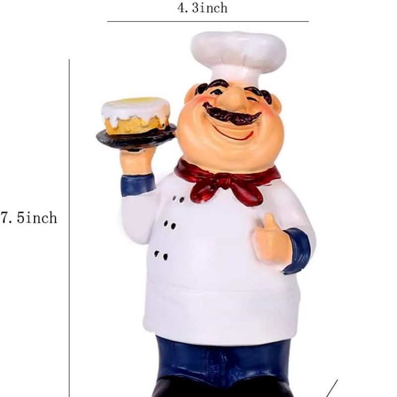 Pizza Man Statue | Large Italian Chef Statue For Restaurant Ornaments – custom retail display image 31