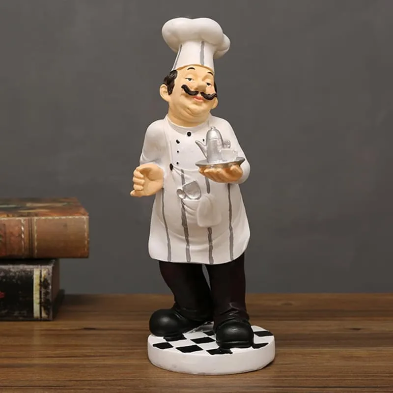 Pizza Man Statue | Large Italian Chef Statue For Restaurant Ornaments – custom retail display image 23