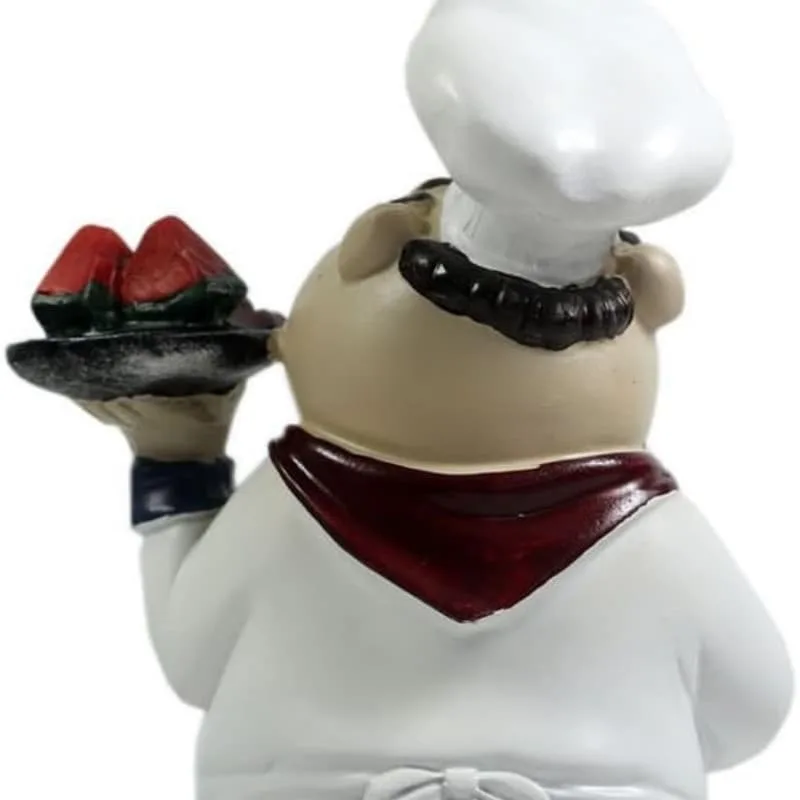 Pizza Man Statue | Large Italian Chef Statue For Restaurant Ornaments – custom retail display image 6