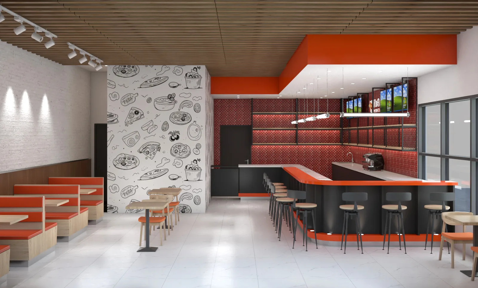 Restaurant Design | Custom Food Shop Displays Counters – Luxury Bakery Shop Interior Design image 16
