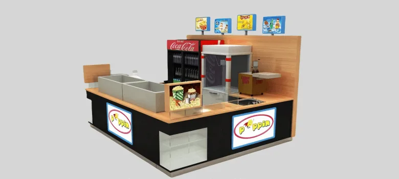 Popcorn Kiosk – custom retail display image 4