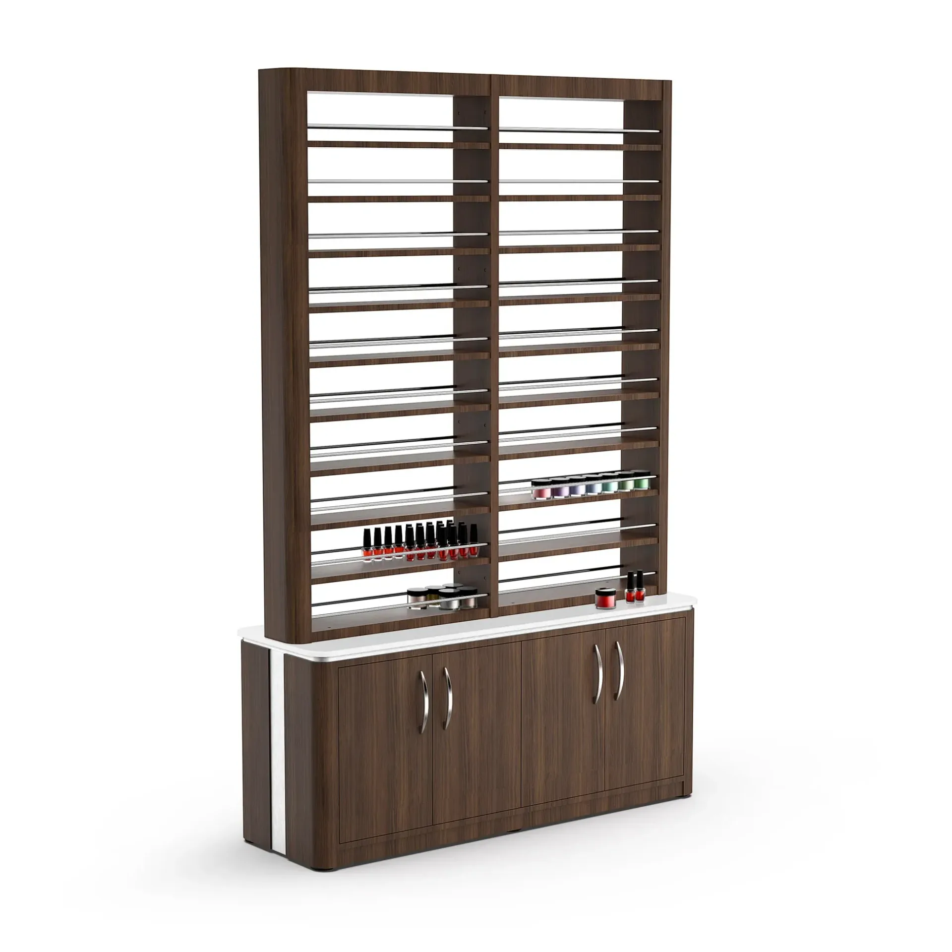 wooden dispaly cabinet Nail Polish Display Racks Stands For Shop – custom retail display image 36