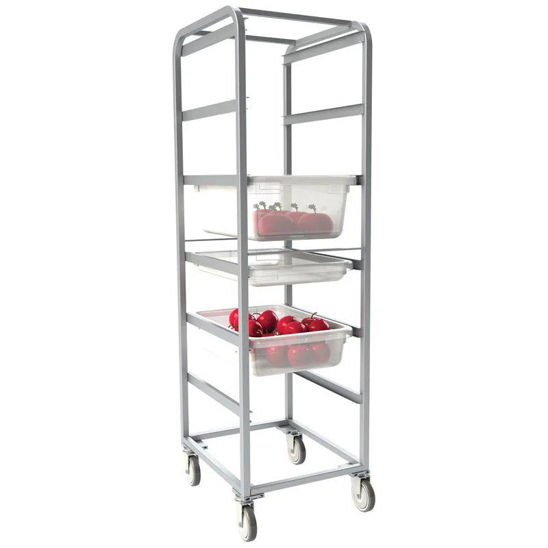 Bakery Tray Racks Trolley For Sale | Stainless Steel – 15 tier baking tray rack- stainless steel mobile trolley-universal bak